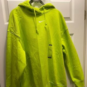 New Nike Womens Oversized fit Neon hoodie